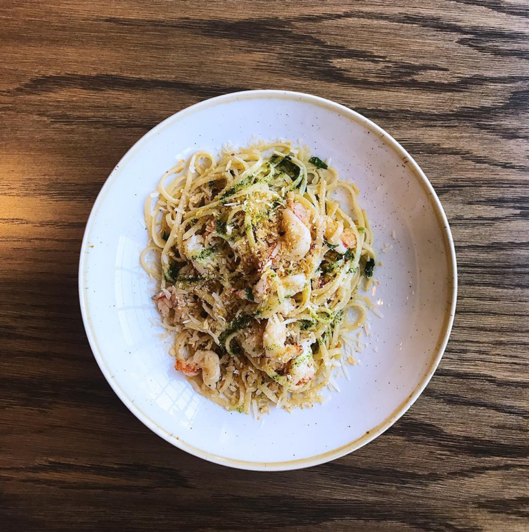 Where To Dine: Top 5 Italian Restaurants In Joburg Italian restaurant Gemelli offers the classic Aglio e Olio with prawns