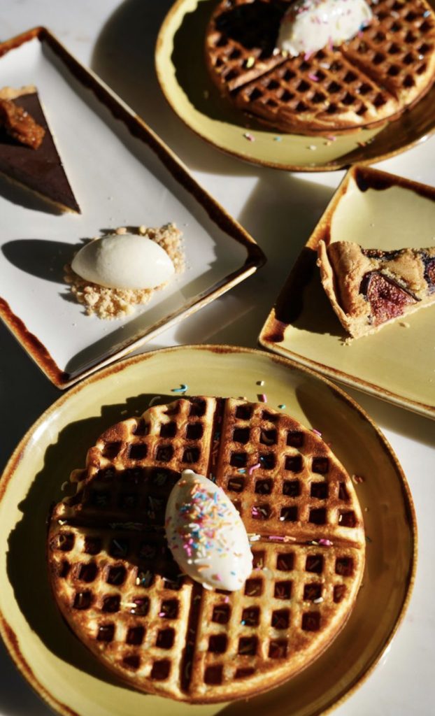 Expect delicious treats at Joy Jozi like this mouth-watering waffle