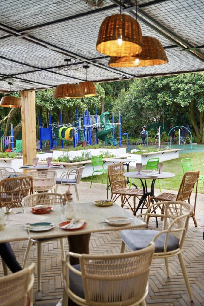 The New Joy Jozi Is A Haven For Kids Joy Jozi's gorgeous patio overlooks the kids play area